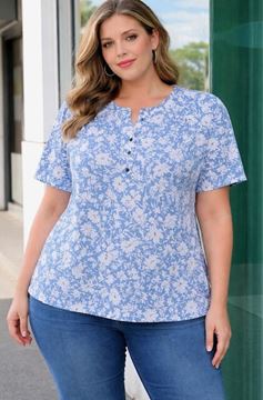 Picture of SUMMER LIGHT STRETCH TOP WITH BUTTONS